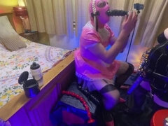 Jenna Blue Dominates Sissy Maid Tiffany with Deep Anal Strapon - Dirty Talk & Gaping Ass