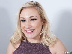 Blondine, Sperma im mund, Spermaladung, Süss, Handjob, Pov, Jungendliche (18+), Titten