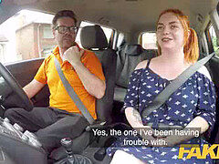 Mooie dikke vrouwen, Brits, Auto, Roodharige vrouw