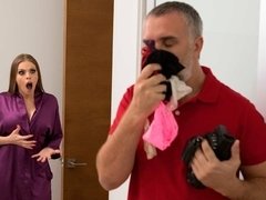 Grosser arsch, Grosse titten, Blondine, Blasen, Geschnappt, Fetisch, Handjob, Tätowierung