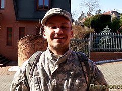 Armée, Blonde, Tromperie, Couple, Pieds, Monstre, Orgasme, Épouse