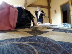 Hot 18-19 year old Katie is undressed in front of the Babysitter Cam