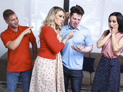 Большие сиськи, Семья, Вчетвером, Группа, Хд, Зрелые, Милф, Мачеха