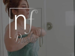 Pijpbeurt, Rondborstig, Sperma shot, Hondjeshouding, Erotisch, Handbeurt, Ondergoed, Roodharige vrouw