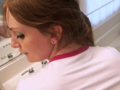 お尻, ベッドルーム, 浮気者, 開帳, パンティ, ハメ撮り, ティーン, オッパイの