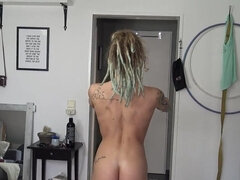 Blondine, Schwanz, Deutsch, Masturbation, Nackt, Rau, Schwestern, Dürr