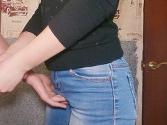 18 años, Amateur, Universidad, Linda, Europeo, Alemán, Medias largas, Chupando