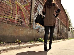 Stiefel, Handschuhe, Öffentlich, Solo, Student