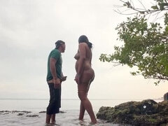 Leie, Asiatisch, Strand, Grosser schwanz, Blasen, Hd, Latina, Milf