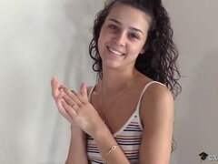 Brunette brune, Plantureuse, Collège université, Interracial, Léchez, Rugueux, Adolescente, Nénés