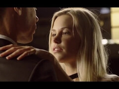 Blonde, Sucer une bite, Éjaculation interne, Érotique, Fétiche, Léchez, Chatte, Jarretelles