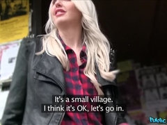 Leie, Blondine, Blasen, Britisch, Hundestellung, Pov, Öffentlich, Hoch