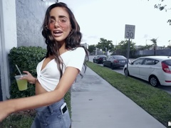 Leie, Amerikanisch, Blondine, Blasen, Paar, Natürlichen titten, Im freien, Titten