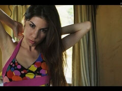 Morena, Vestido, Lencería, Afeitado, Solo, Estriptis, Adolescente, Tetas