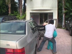 Américain, Beauté, Sucer une bite, Brunette brune, Queue, Hard, Hd, Adolescente