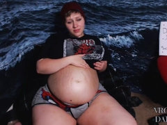 Chica, Gorda, Flexible, Besar, Embarazada, Coño, Camara web, Mojado
