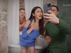 Asiatisch, Grosse titten, Braut, Bruder, Braunhaarige, Spermaladung, Kehlenfick, Orgasmus