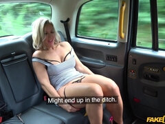 Blonde MILF Back For One More Fuck - Fat Ass Blonde Bianca Finnish enjoys Her Taxi Quickie