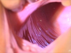 Acercamiento, Penetracion con puños, Abierta, Masturbación, Orgasmo, Público, Solo, Chorro