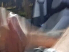 Bus, Voiture, Couple, Tir de sperme, Fétiche, Nue, Orgasme, Gicler