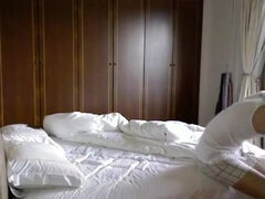 Asian guy tease and fucks his sexy Asian slut.