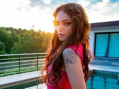 In den arsch, Blondine, Hundestellung, Klaffend, Handjob, Pool, Dürr, Jungendliche (18+)