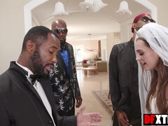 Zwart, Brijd, Bruinharig, Lul, Groepseks, Hardcore, Hd, Mager