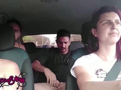 Slutty Latinas Crowded Car Sex While Driving - Big tits