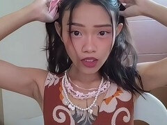 18 años, Asiático, Mamada, Filipina, Chupando, Tatuaje, Adolescente, Tetas