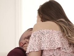 Tromperie, Couple, Pieds, Doigter, Chatte, Rasée, Tatouage, Nénés