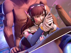 Big tits 3 dimensional heroes fucking and riding thick spears