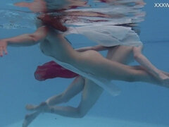 Leie, Arsch, Braunhaarige, Hd, Pool, Öffentlich, Russisch, Unter wasser