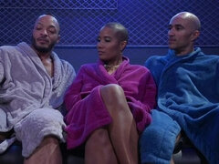 Noire, Club, Pieds, Humiliation, Cuir, Naturelle, Rasée, Tatouage