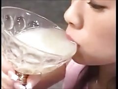Азиатки, Сперма во рту