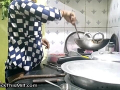 Indian Bhabhi Cooking In Kitchen And Humping Brother-in-law - Big bootie