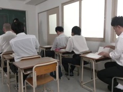 Hot Japanese MILF Teacher Makiko Tsurukawa Squirts 10 Times in Cum-Filled Class