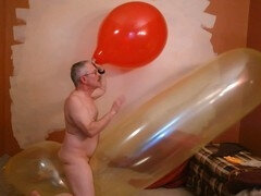 Kinky gay fun with latex and solo jerking off moments