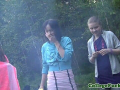 Blasen, Hochschule, Im freien, Party, Piercing, Russisch, Student, Titten