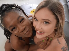 Rubia, Mamada, Semen en la boca, Peludo, Enorme, Interracial, Montar, Adolescente