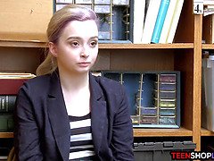 Caught stealing emo teen fucks security to avoid police
