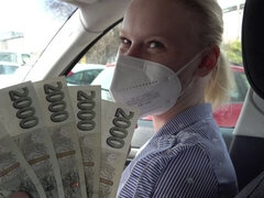 Kont, Blond, Pijpbeurt, Auto, Hondjeshouding, Klap, Strippen, Tiener