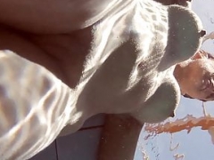 Plage, Bikini, Brunette brune, Européenne, Piscine, Russe, Softcore
