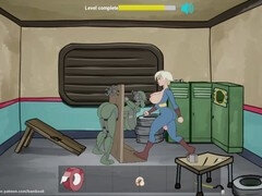 Cum-filled anal action in a comic-inspired sex scene