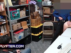 Adorable teenage Geneva King fucked by lp officer while her father witness