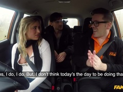 Kont, Blond, Auto, Hondjeshouding, Buiten, Gezichtspunt, Spuiten, Tieten likken