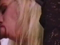 素人, ブロンド, フェラチオ, フェティッシュ, なめる, 淫乱熟女, オマンコ, ストッキング