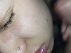 Rei da Safadeza Creampie Face Smear - Slut Gets Messy Handjob & Cumshot Compilation