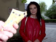 Petite babe Kate Rich gets nicely fucked in public