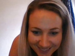 Blonde, Britannique, Plantureuse, Gode, Conversation vulgaire, Caoutchouc, Webcam