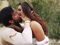 デカパイ, ボンデージ, 茶髪の, バック, オマンコ, ラフ, スパンキング, 濡れ